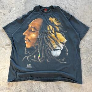 Vintage Bob Marley Sun Faded T-shirt Mens Size XXL 90s Band Tee